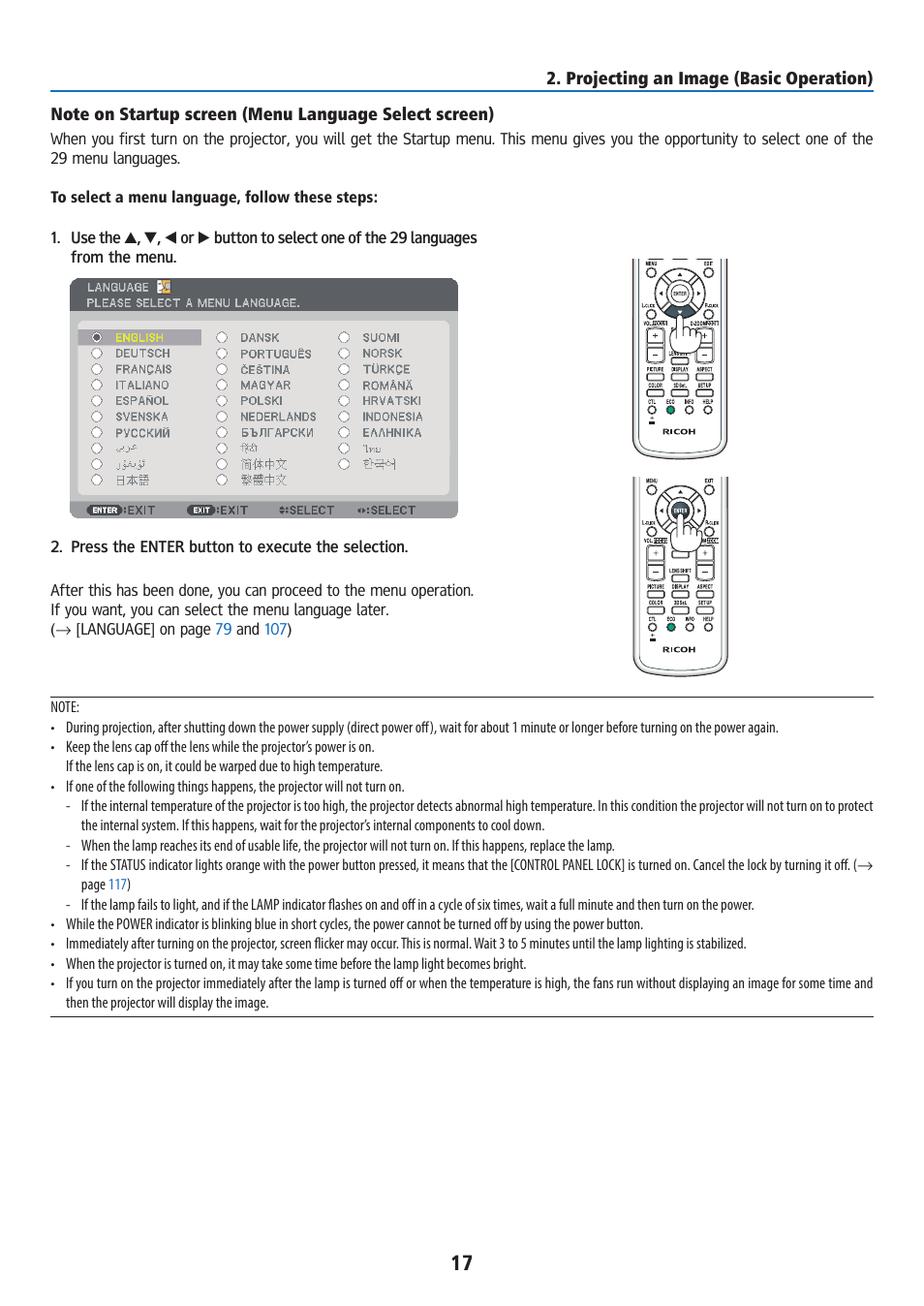Ricoh PJ WU6181N 6200-Lumen WUXGA LCD Projector (No Lens) User Manual | Page 32 / 268