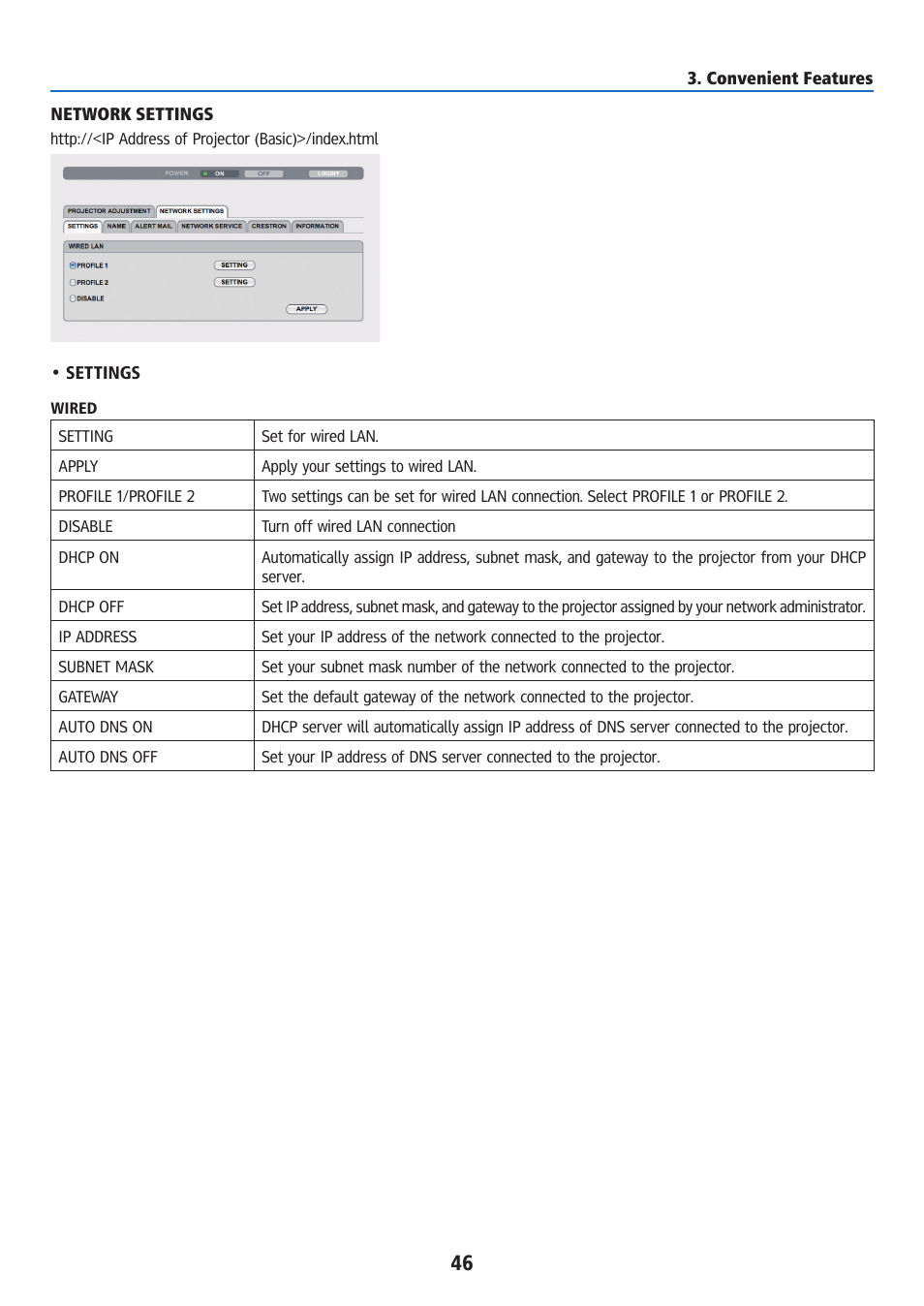 Ricoh PJ WU6181N 6200-Lumen WUXGA LCD Projector (No Lens) User Manual | Page 61 / 268