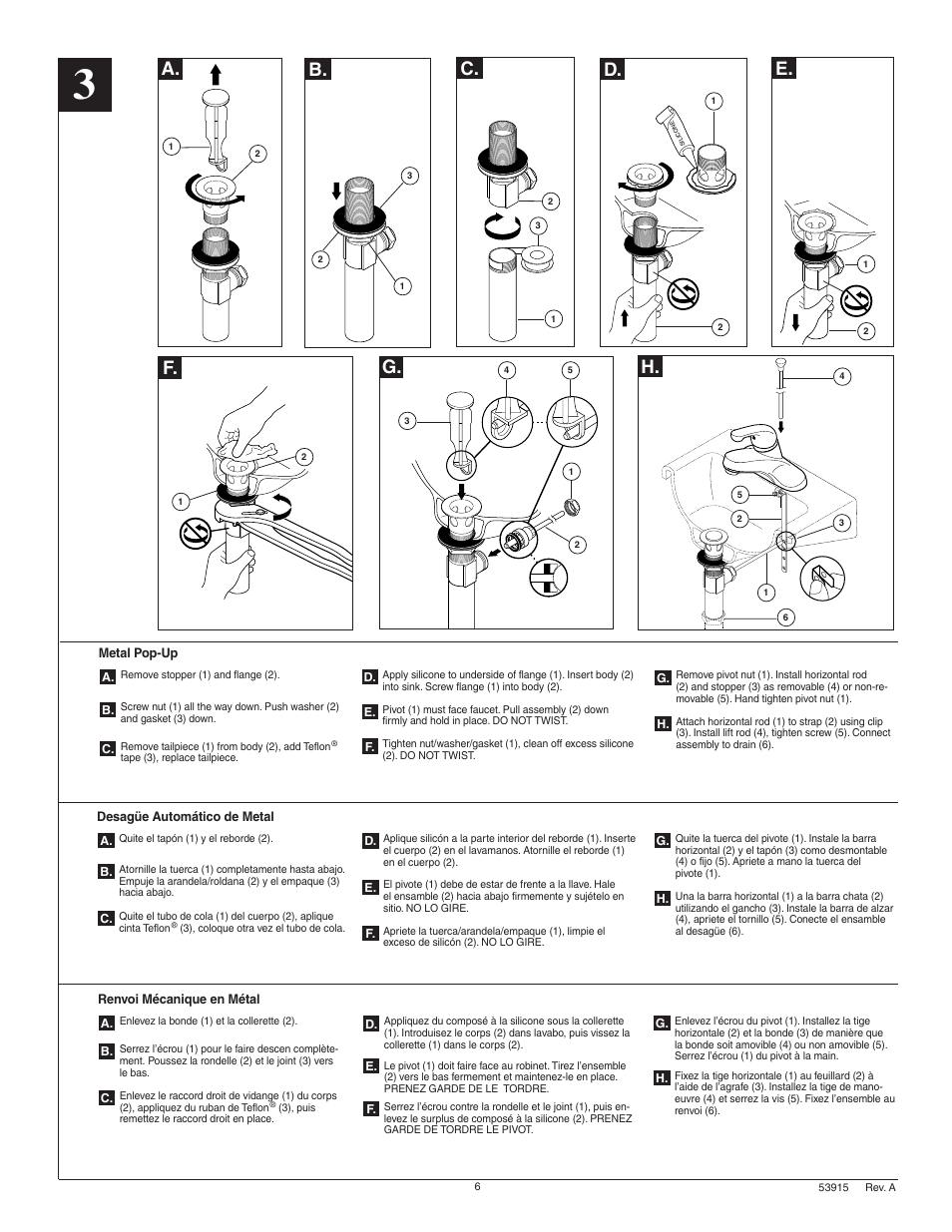 A. b. c. d. e. f | Delta 500 Series User Manual | Page 6 / 8