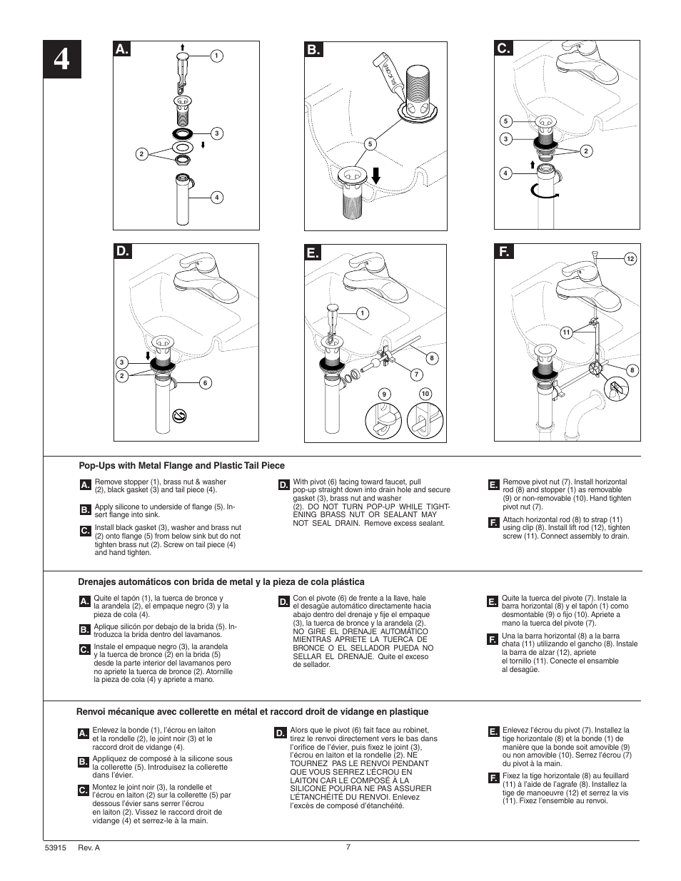 A. b. d. e, C. f | Delta 500 Series User Manual | Page 7 / 8