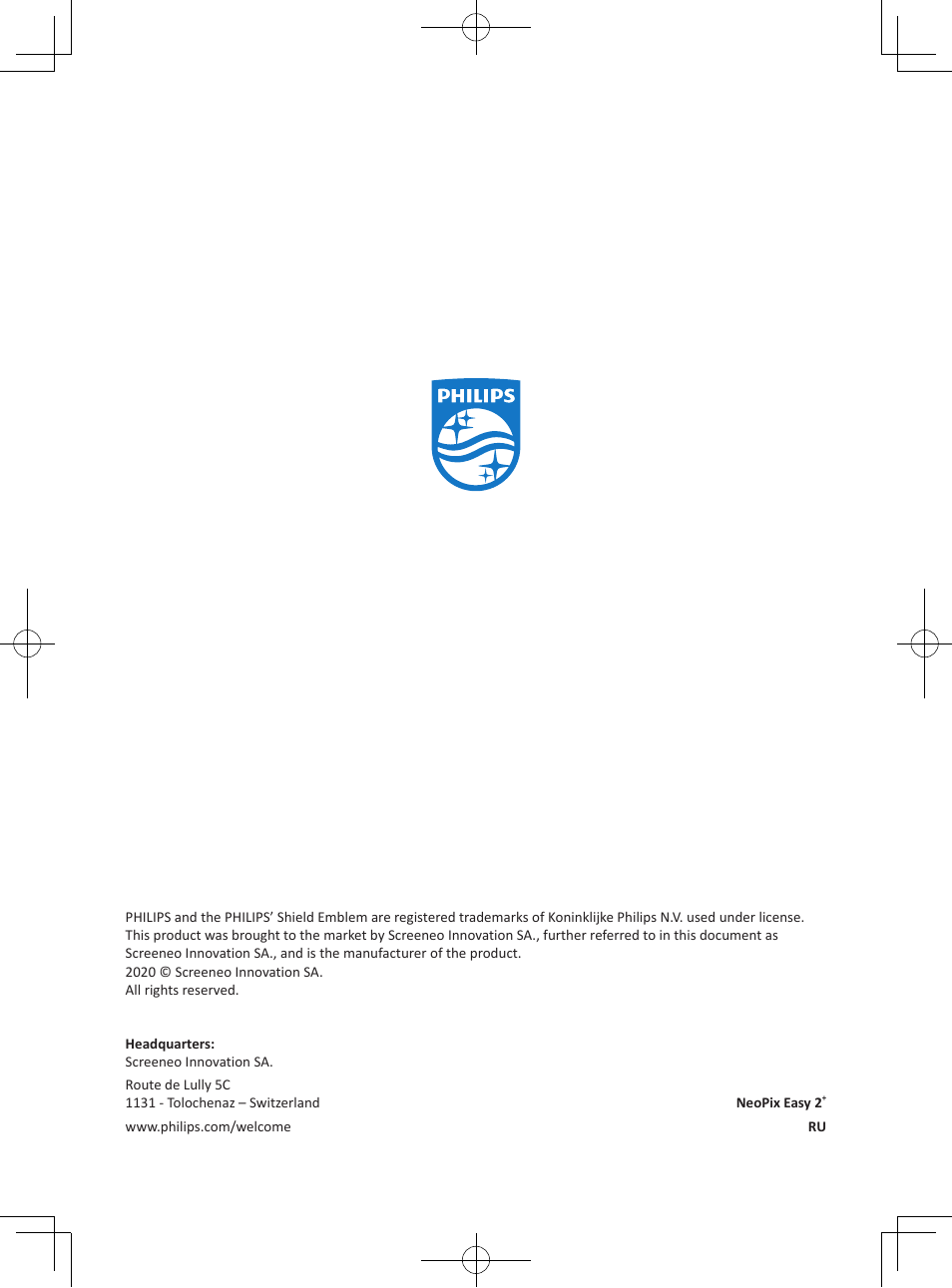 Philips NeoPix Easy 2+ HD LCD Projector User Manual | Page 154 / 154