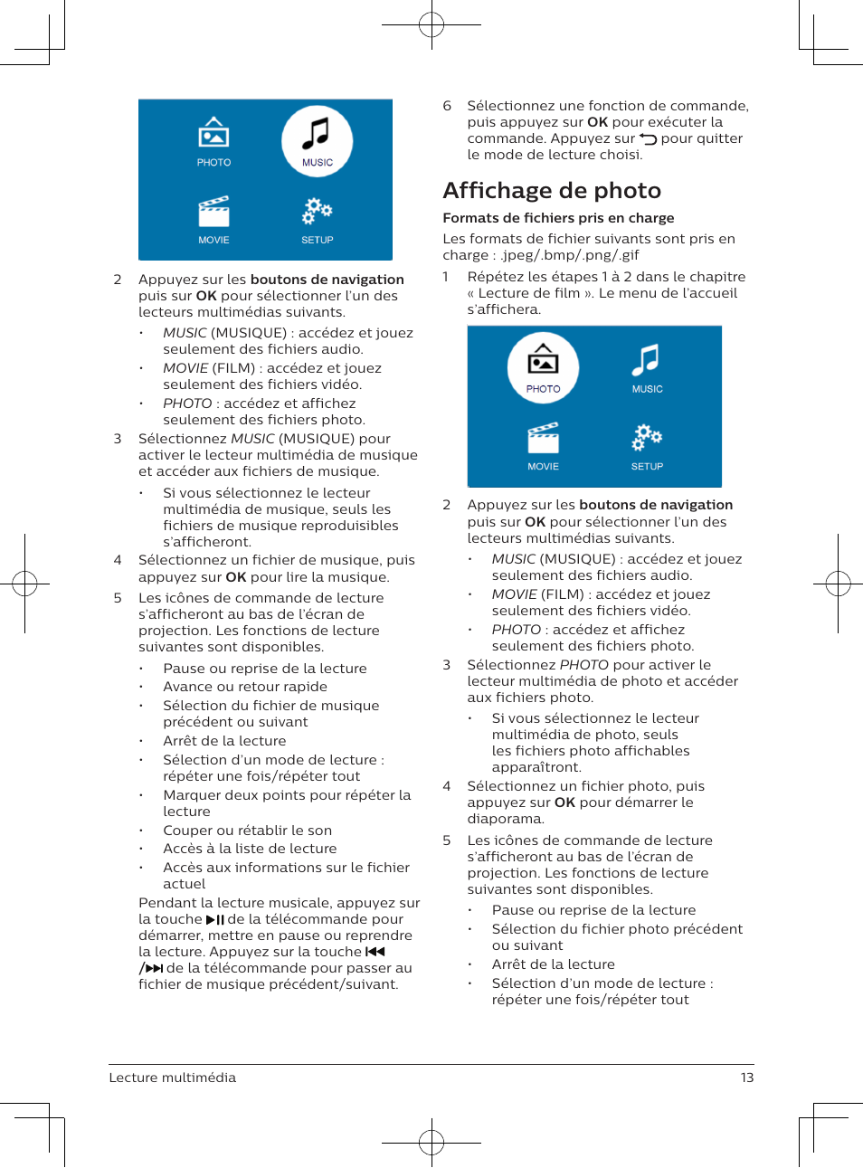 Affichage de photo | Philips NeoPix Easy 2+ HD LCD Projector User Manual | Page 34 / 154