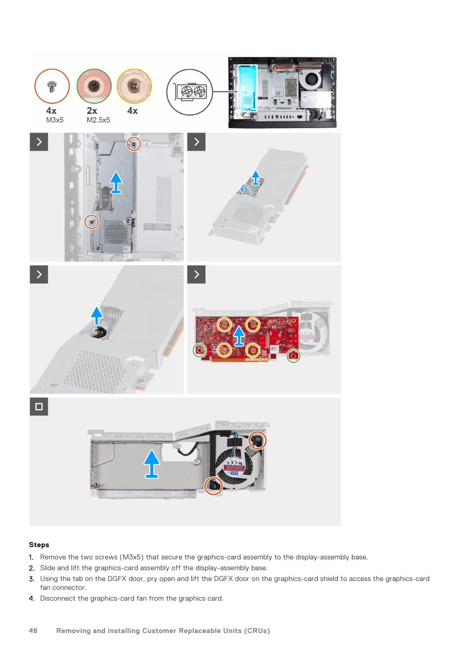 Dell 23.8" OptiPlex 7410 All-in-One Desktop Computer (Gray) User Manual | Page 46 / 129