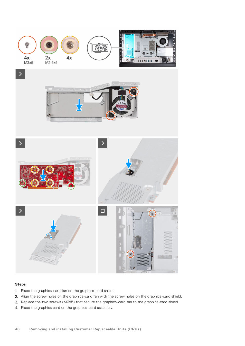 Dell 23.8" OptiPlex 7410 All-in-One Desktop Computer (Gray) User Manual | Page 48 / 129