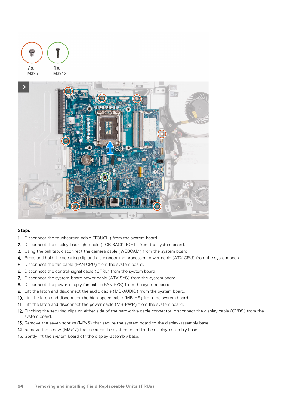 Dell 23.8" OptiPlex 7410 All-in-One Desktop Computer (Gray) User Manual | Page 94 / 129