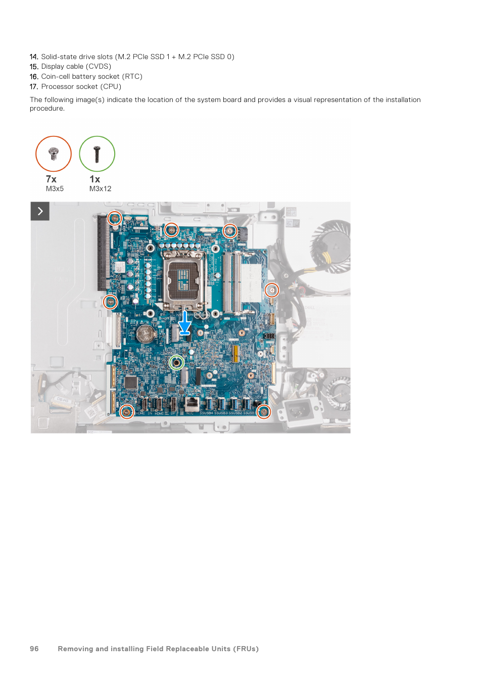 Dell 23.8" OptiPlex 7410 All-in-One Desktop Computer (Gray) User Manual | Page 96 / 129