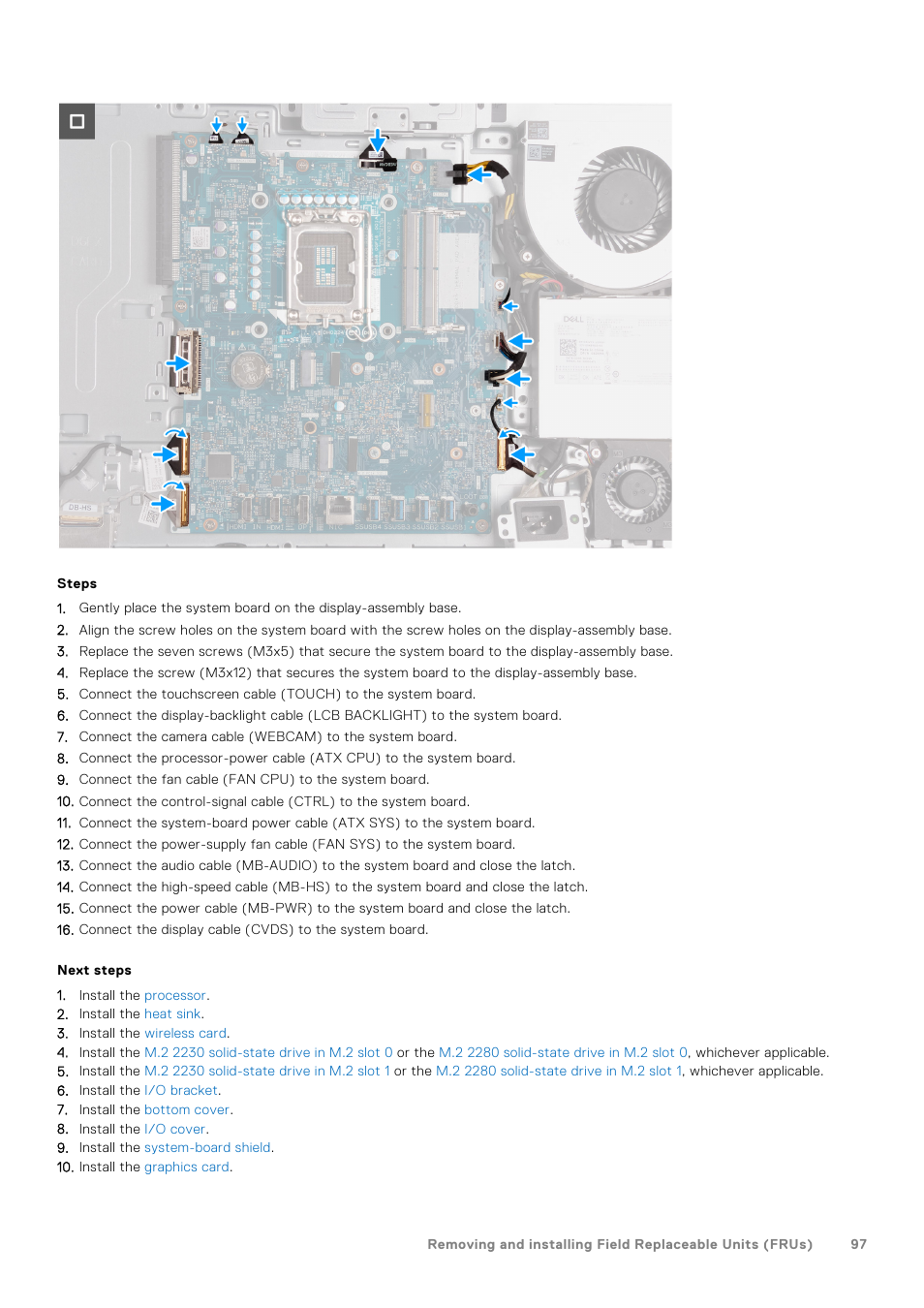 Dell 23.8" OptiPlex 7410 All-in-One Desktop Computer (Gray) User Manual | Page 97 / 129