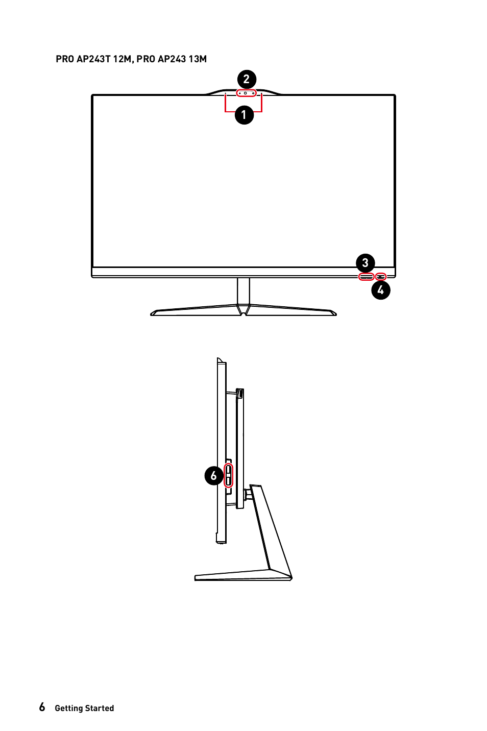 MSI 23.8" PRO AP243TP 12M Multi-Touch All-in-One Desktop Computer User Manual | Page 6 / 42