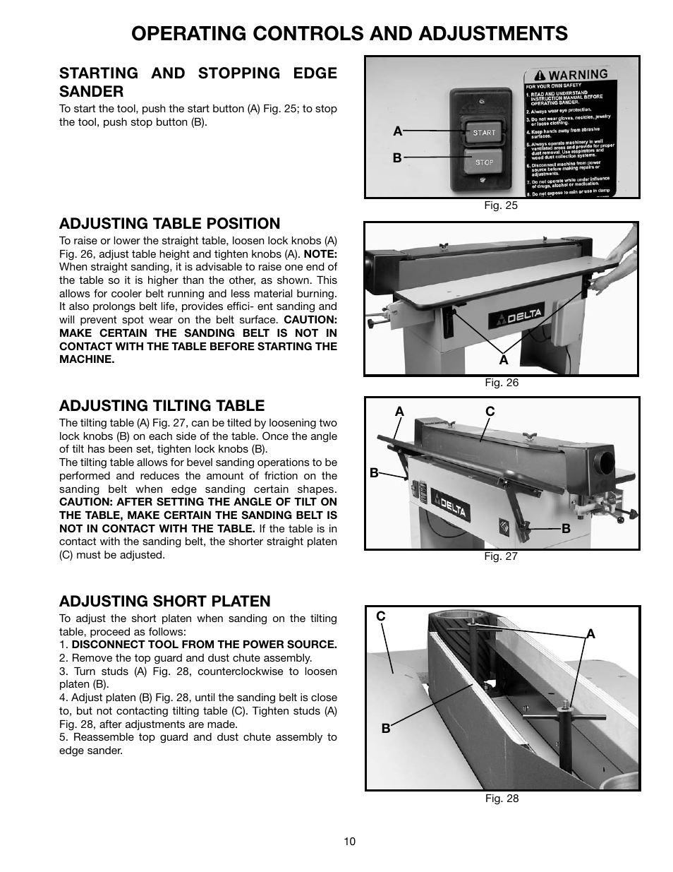 Operating controls and adjustments | Delta 31-392 User Manual | Page 10 / 16