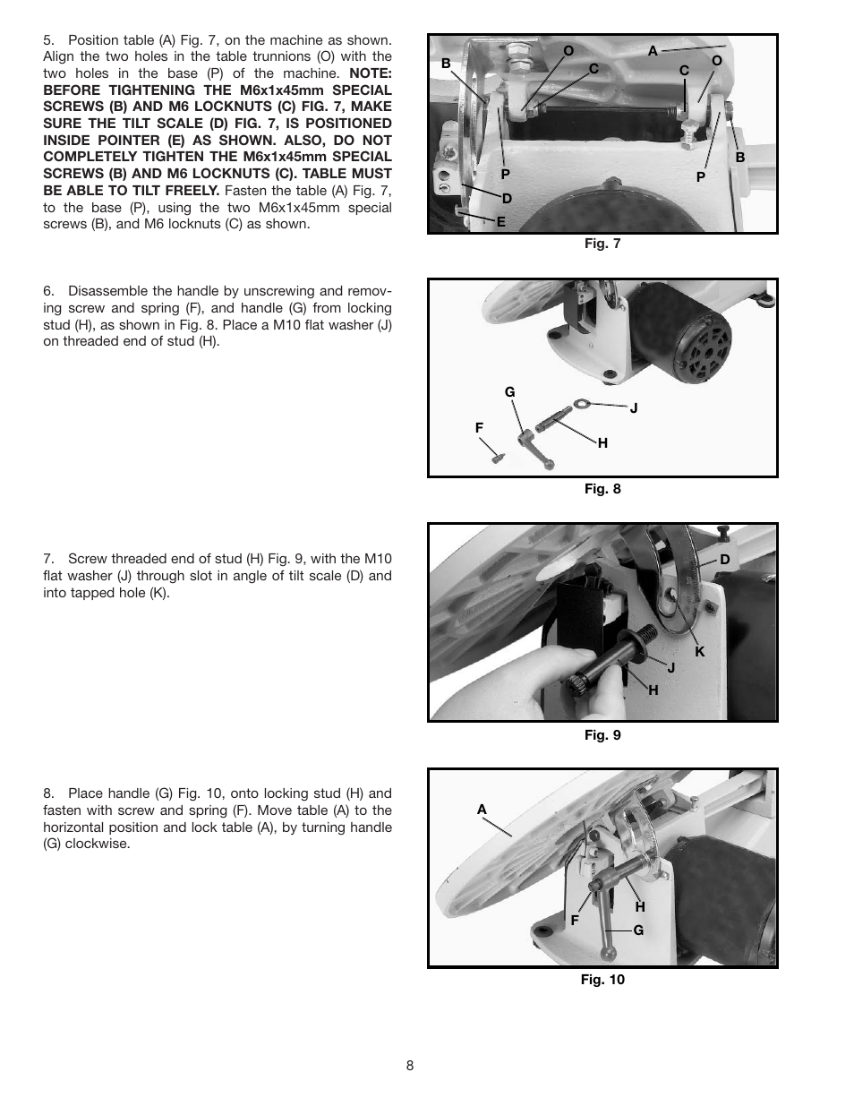 Delta SHOPMASTER SS250 User Manual | Page 8 / 20