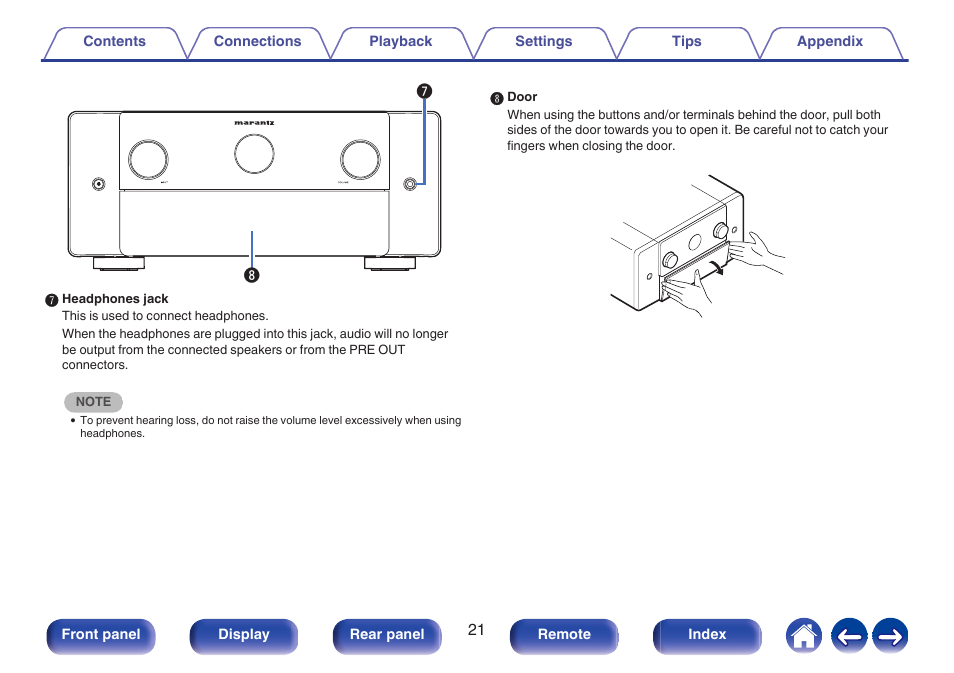 Marantz AV 10 Reference 15.4-Channel Home Theater Preamplifier/Processor User Manual | Page 21 / 336