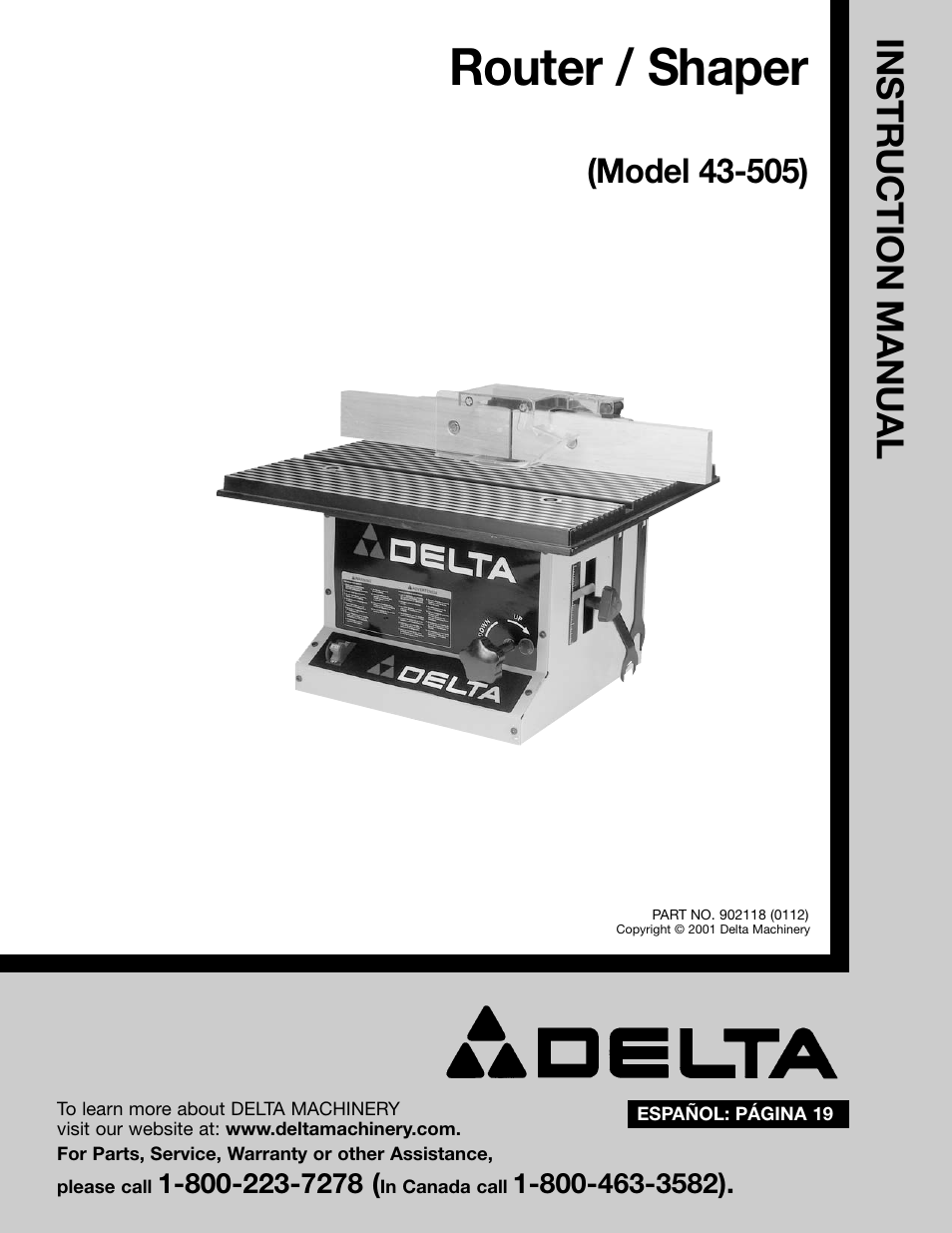 Delta 902118 43-505 User Manual | 18 pages