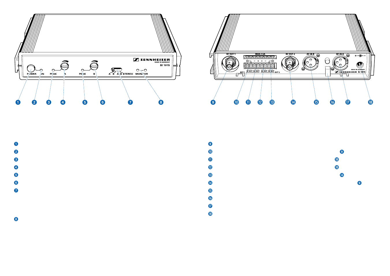 Sennheiser SI 1015-8000 Dual System Package User Manual | Page 11 / 27