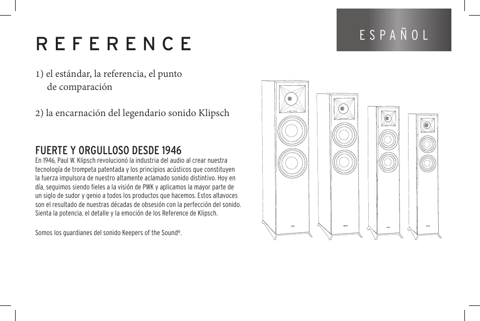 Fuerte y orgulloso desde 1946 | Klipsch Reference Premiere RP-500SA II Two-Way Dolby Atmos Elevation/Surround Speakers (Ebony, Pair) User Manual | Page 27 / 68