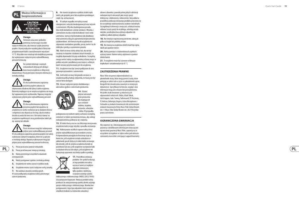 Lab.gruppen E2:2 200W E-Series Installation Amplifier with 2 Flexible Output Channels User Manual | Page 6 / 19