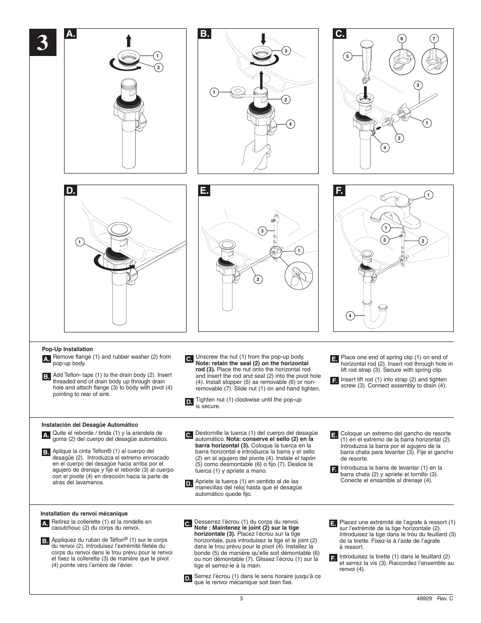 A. b. d | Delta 15915 Series User Manual | Page 3 / 6