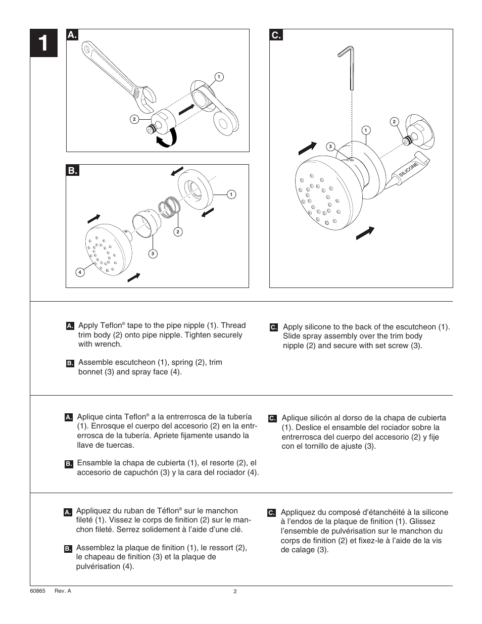 B. a | Delta 50102 Series User Manual | Page 2 / 4