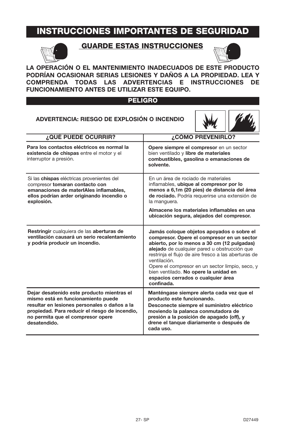 Instrucciones importantes de seguridad, Guarde estas instrucciones | Delta 66-500-1 User Manual | Page 27 / 72