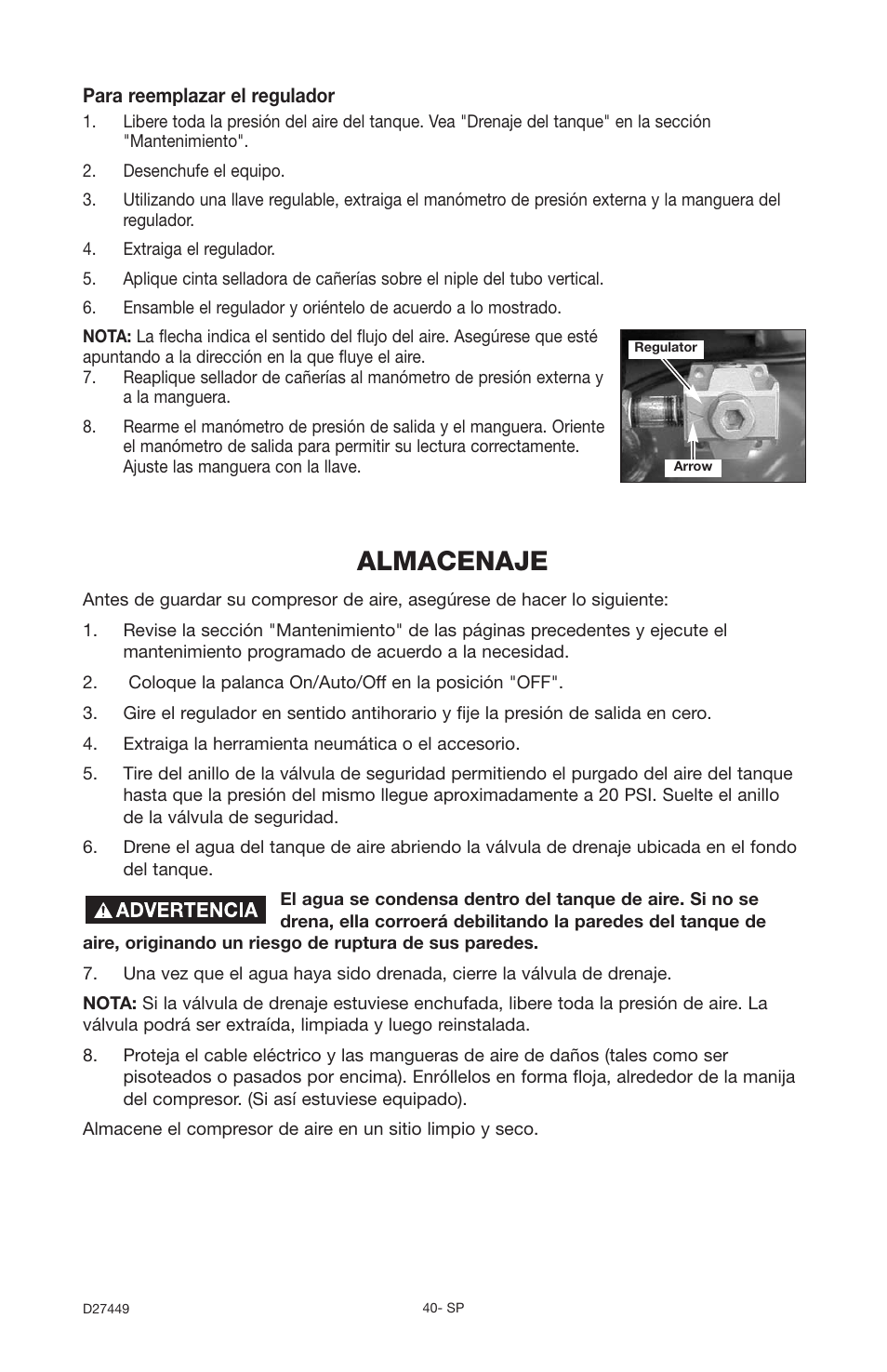 Almacenaje | Delta 66-500-1 User Manual | Page 40 / 72