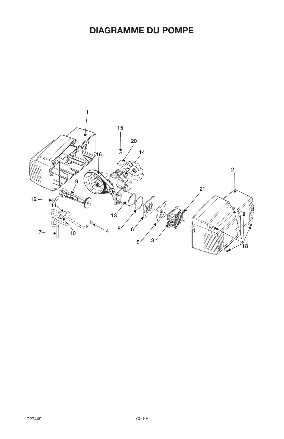 Diagramme du pompe | Delta 66-500-1 User Manual | Page 70 / 72