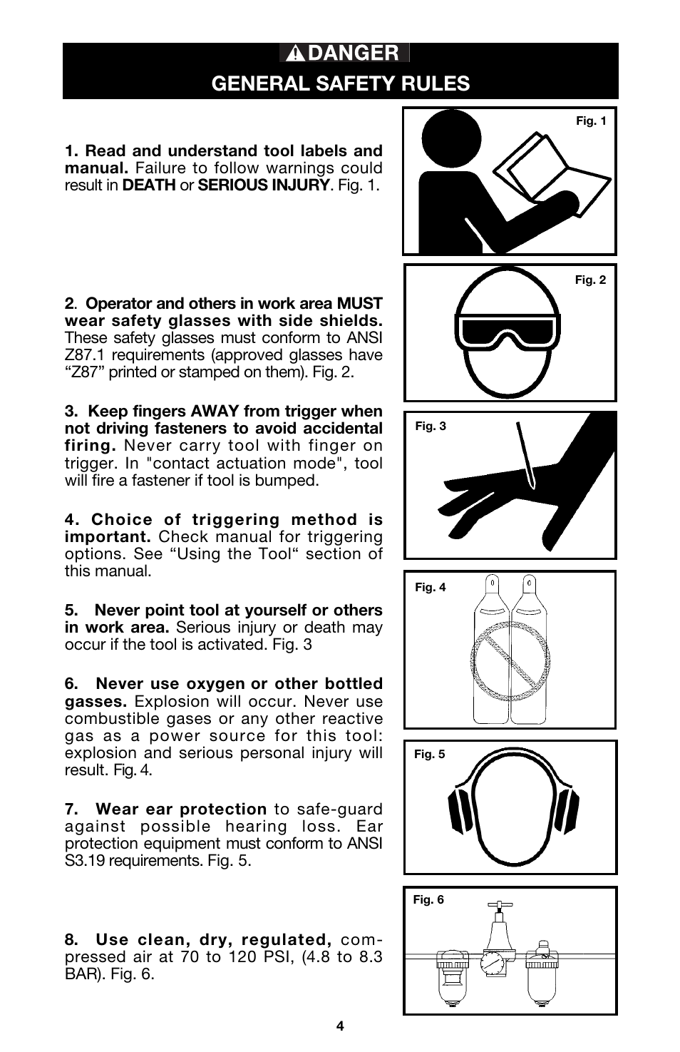 General safety rules | Delta DBN125 User Manual | Page 4 / 15