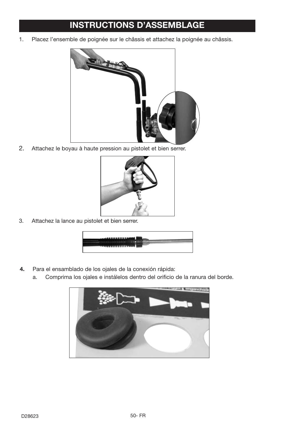 Instructions d’assemblage | Delta D28623 User Manual | Page 50 / 64