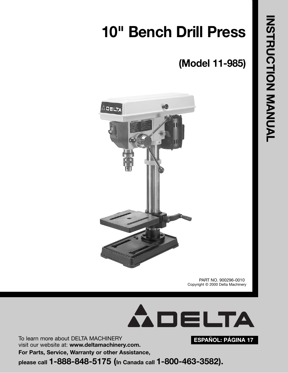 Delta 11-985 User Manual | 16 pages