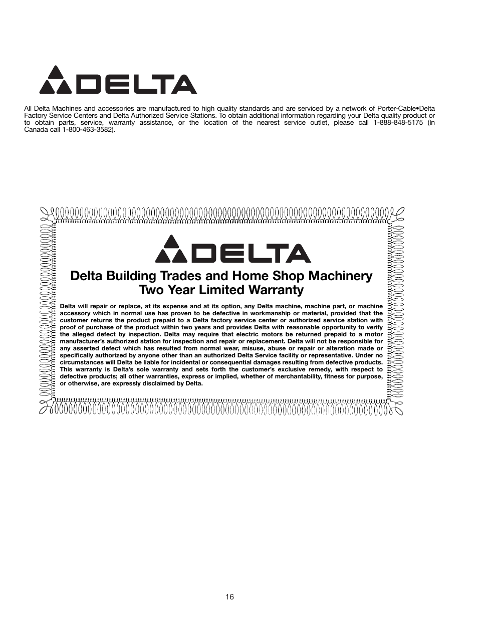 Delta 11-985 User Manual | Page 16 / 16