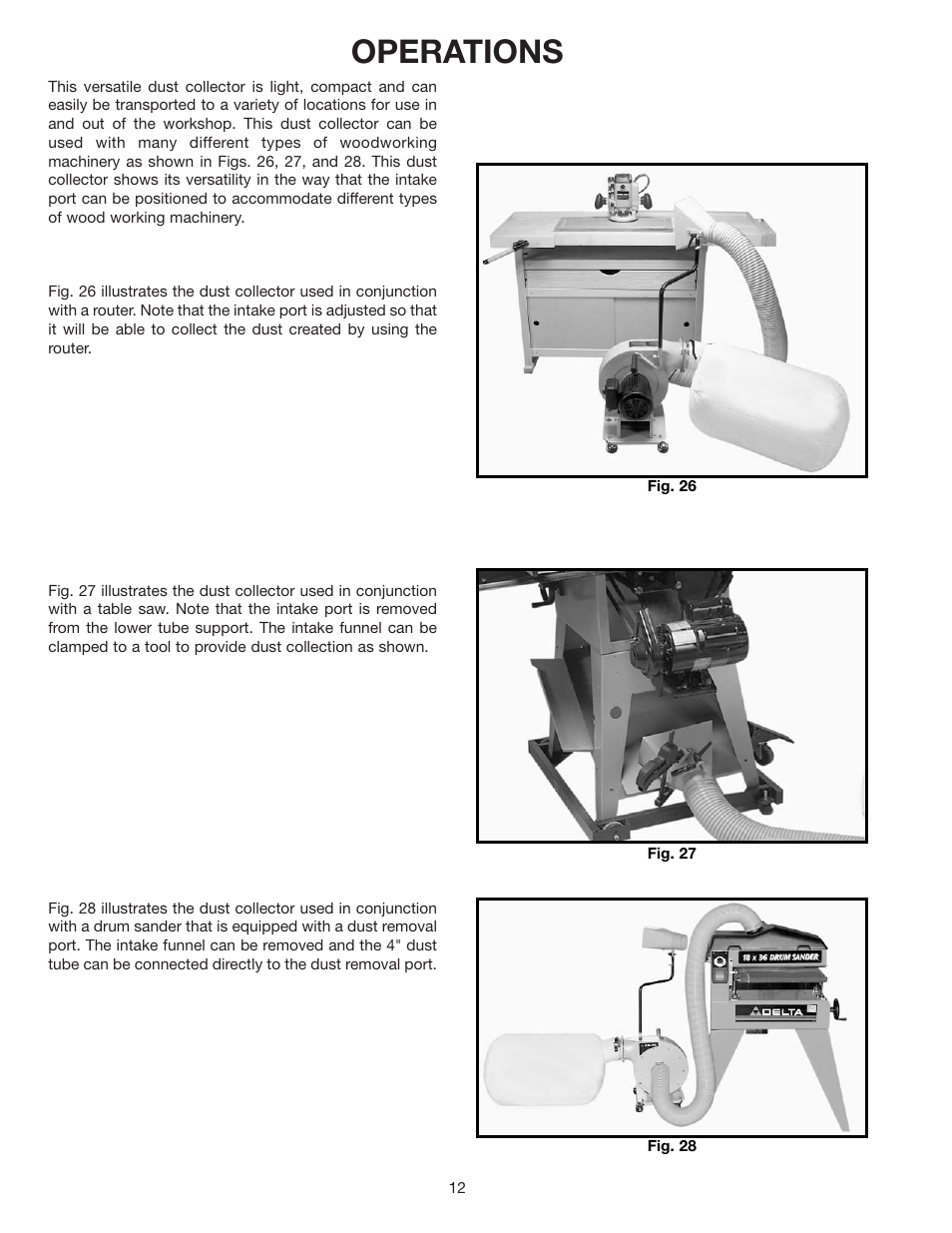 Operations | Delta 50-770 User Manual | Page 12 / 14