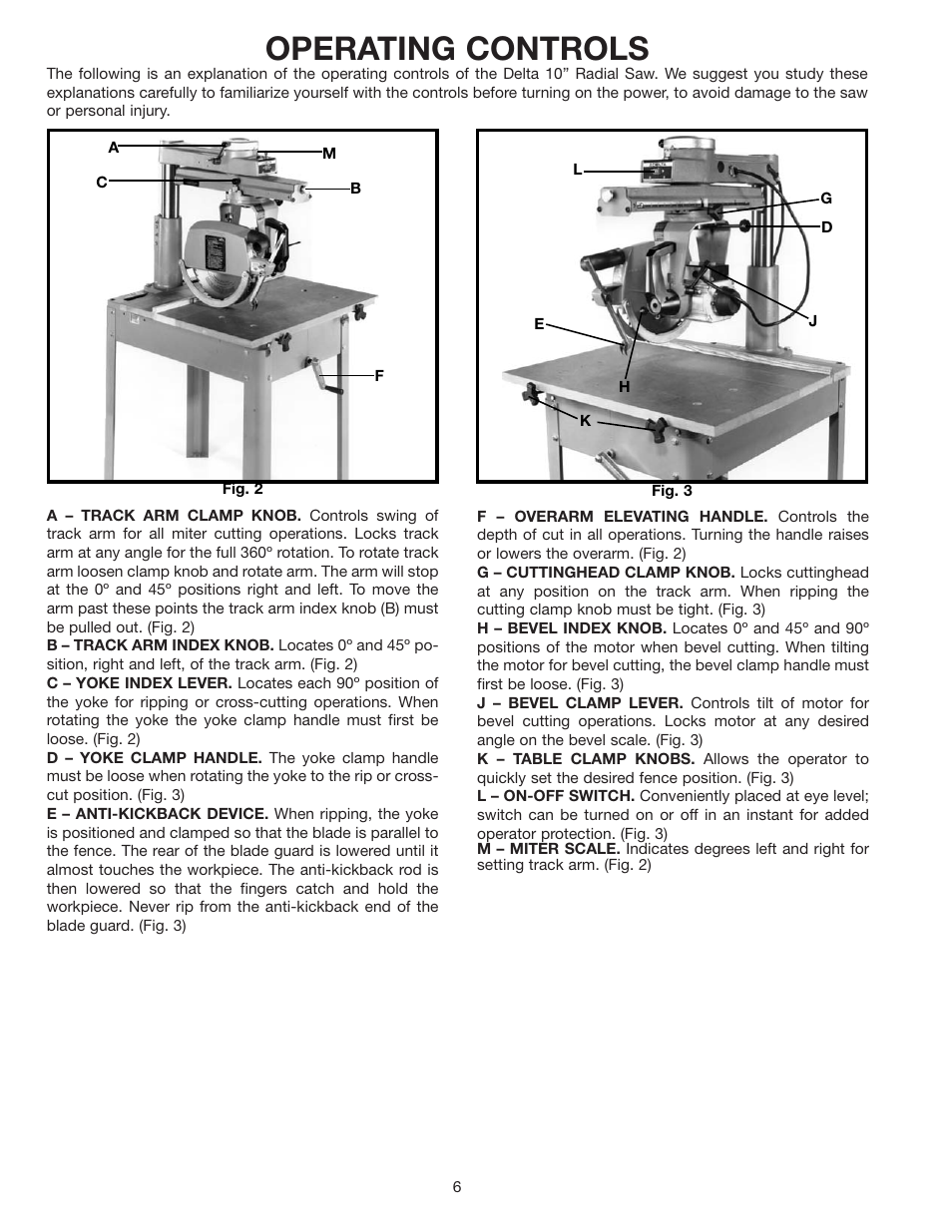 Operating controls | Delta 33-891 User Manual | Page 6 / 28