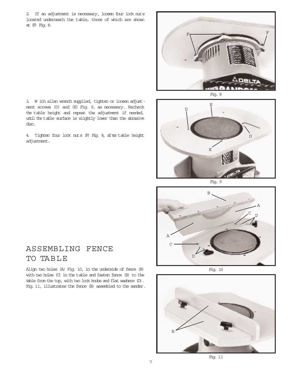 Assembling fence to ta b l e | Delta 31-750 User Manual | Page 7 / 12