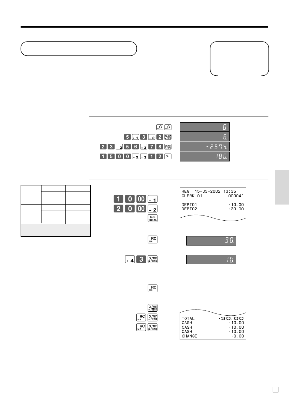 Calculator functions, Con venient operations and setups, & 20- ' s | A [a [a | Casio TE-2000 User Manual | Page 67 / 88