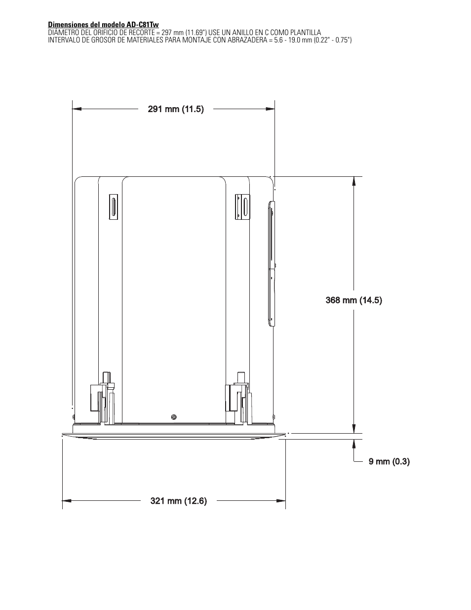 QSC Audio AD-C81TW Ceiling Mount Subwoofer System (White) User Manual | Page 15 / 40