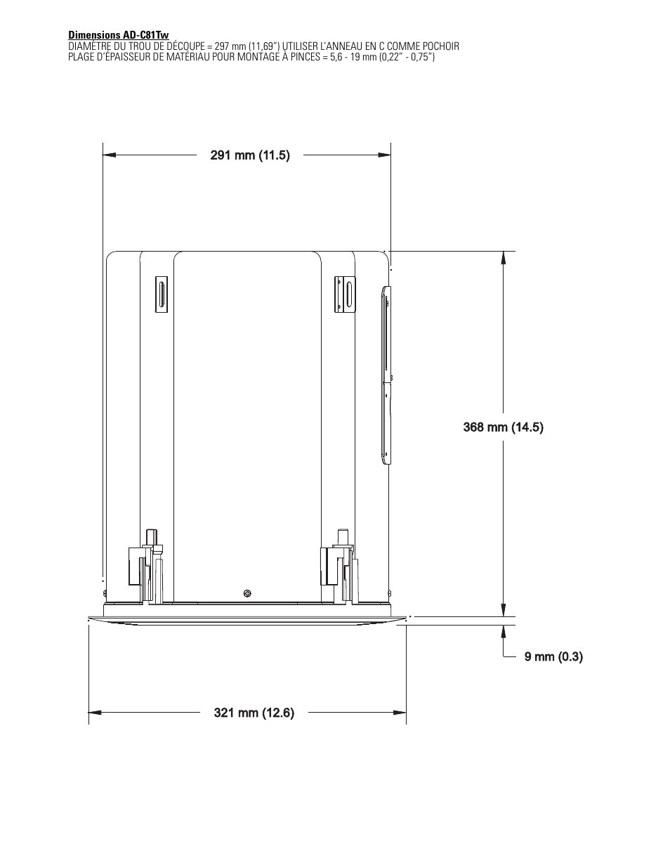 QSC Audio AD-C81TW Ceiling Mount Subwoofer System (White) User Manual | Page 23 / 40