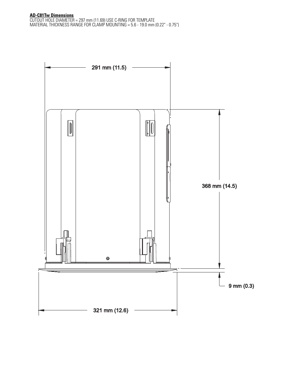 QSC Audio AD-C81TW Ceiling Mount Subwoofer System (White) User Manual | Page 7 / 40