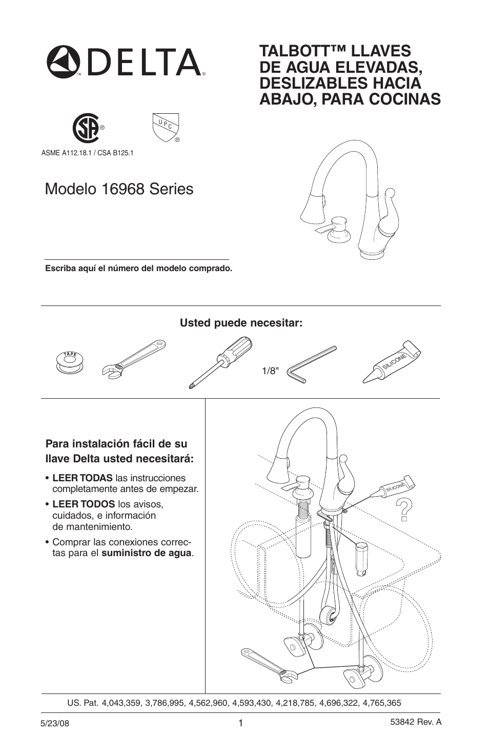 Icons, Usted puede necesitar | Delta 16968-DST Series User Manual | Page 13 / 40