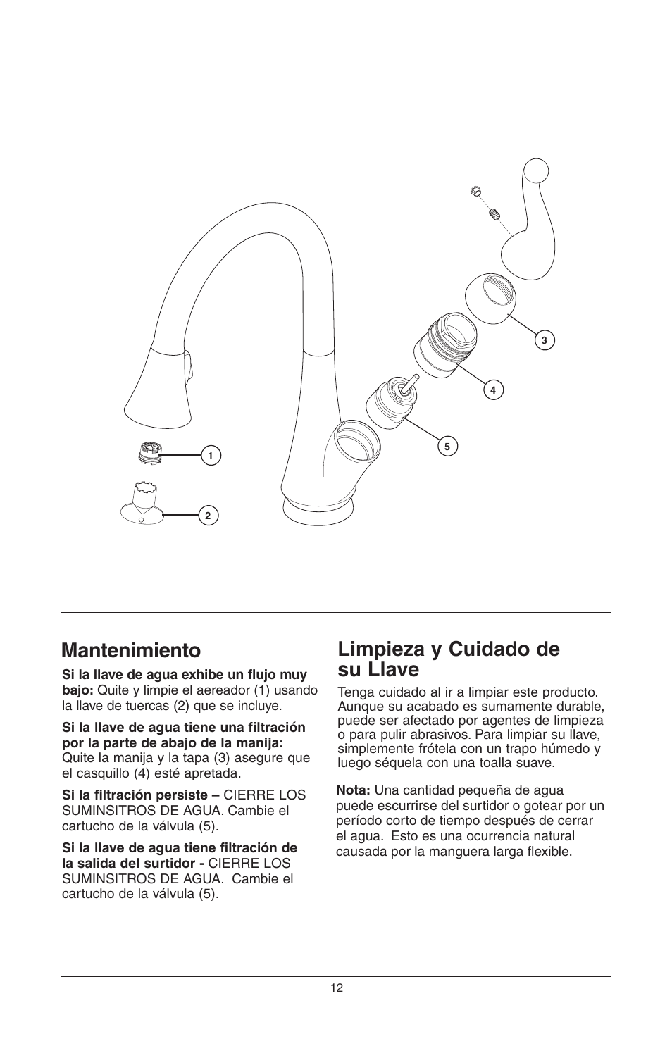 Mantenimiento, Limpieza y cuidado de su llave | Delta 16968-DST Series User Manual | Page 24 / 40