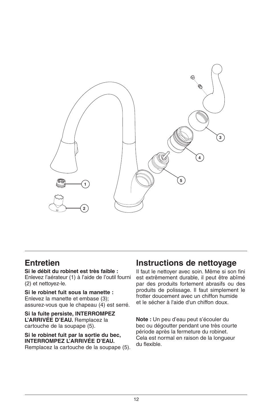 Entretien, Instructions de nettoyage | Delta 16968-DST Series User Manual | Page 36 / 40