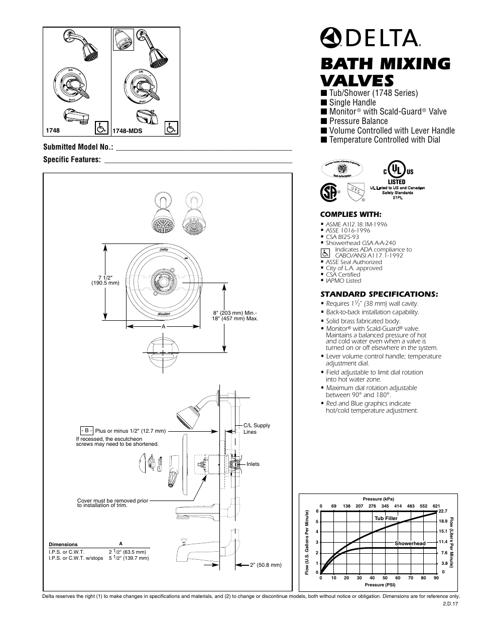 Delta 1748-MDS User Manual | 2 pages