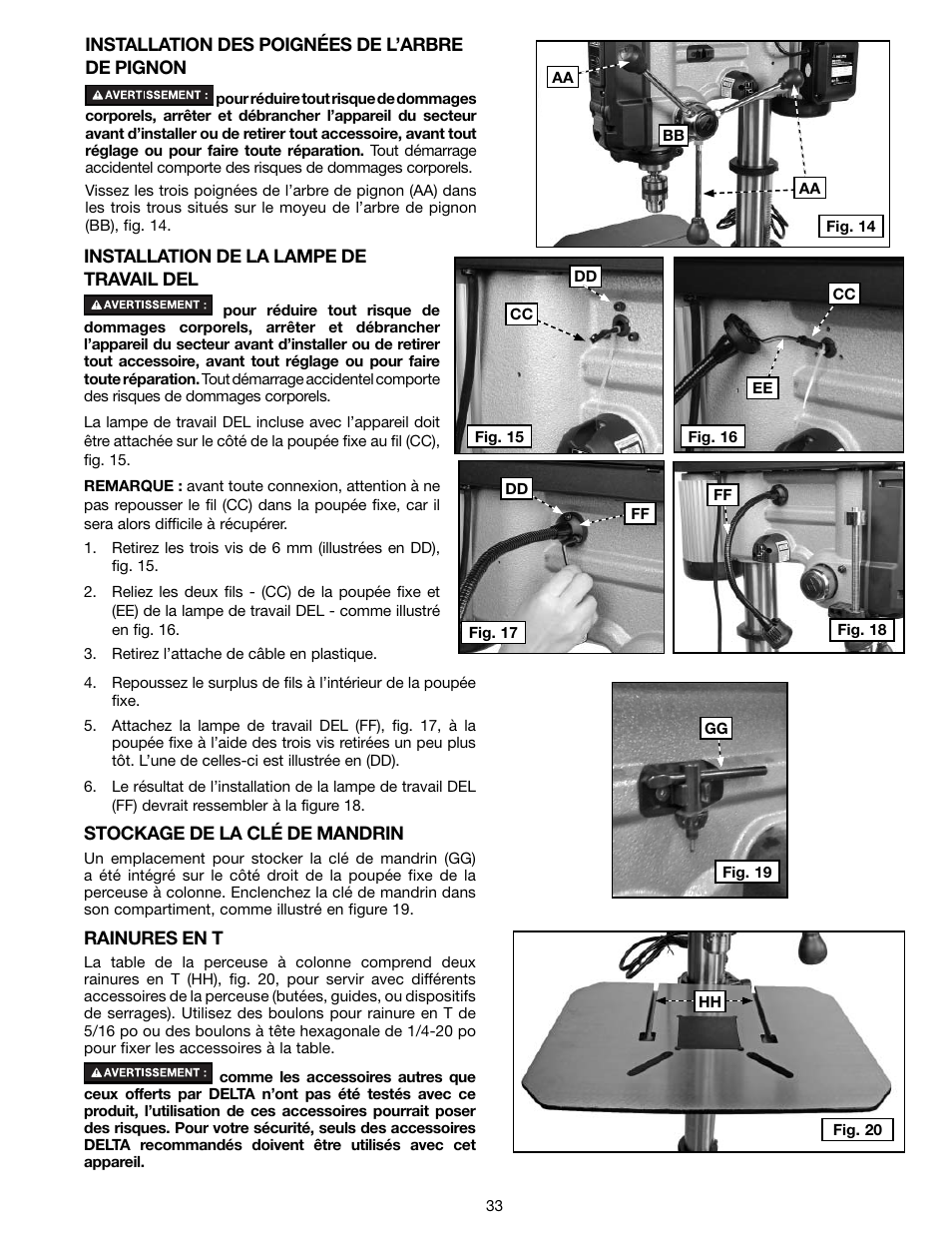 Delta 18-900L User Manual | Page 33 / 68