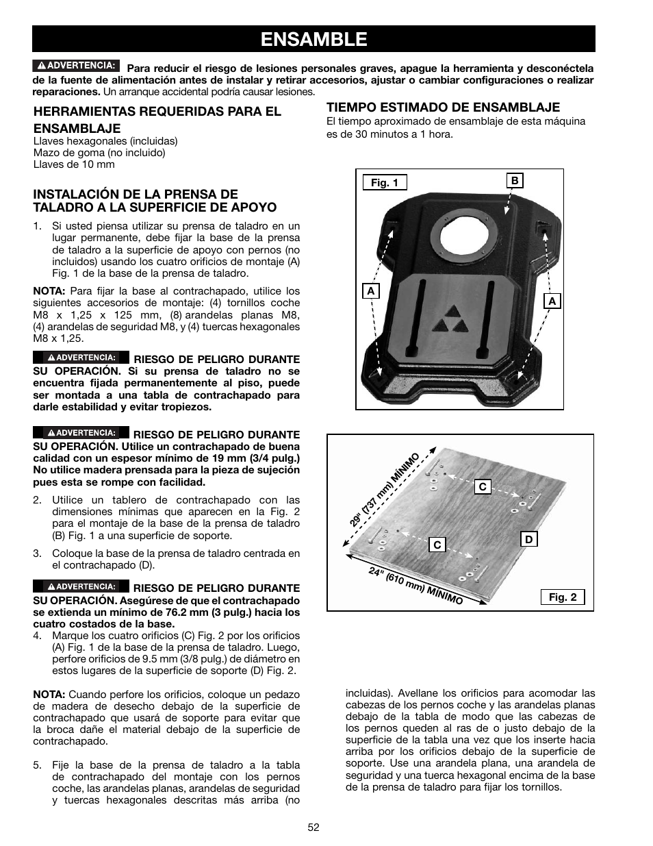 Ensamble | Delta 18-900L User Manual | Page 52 / 68