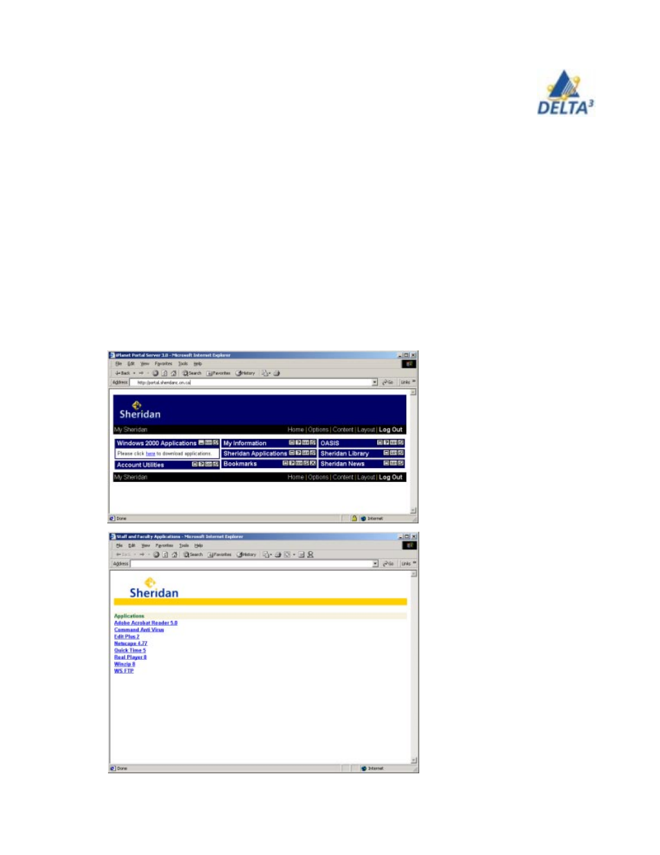 Installing software through portal, Netscape, Oasis | Portal, Software installation - thinkpad, Winzip, How to install software | Delta THINKPAD R40 User Manual | Page 11 / 45