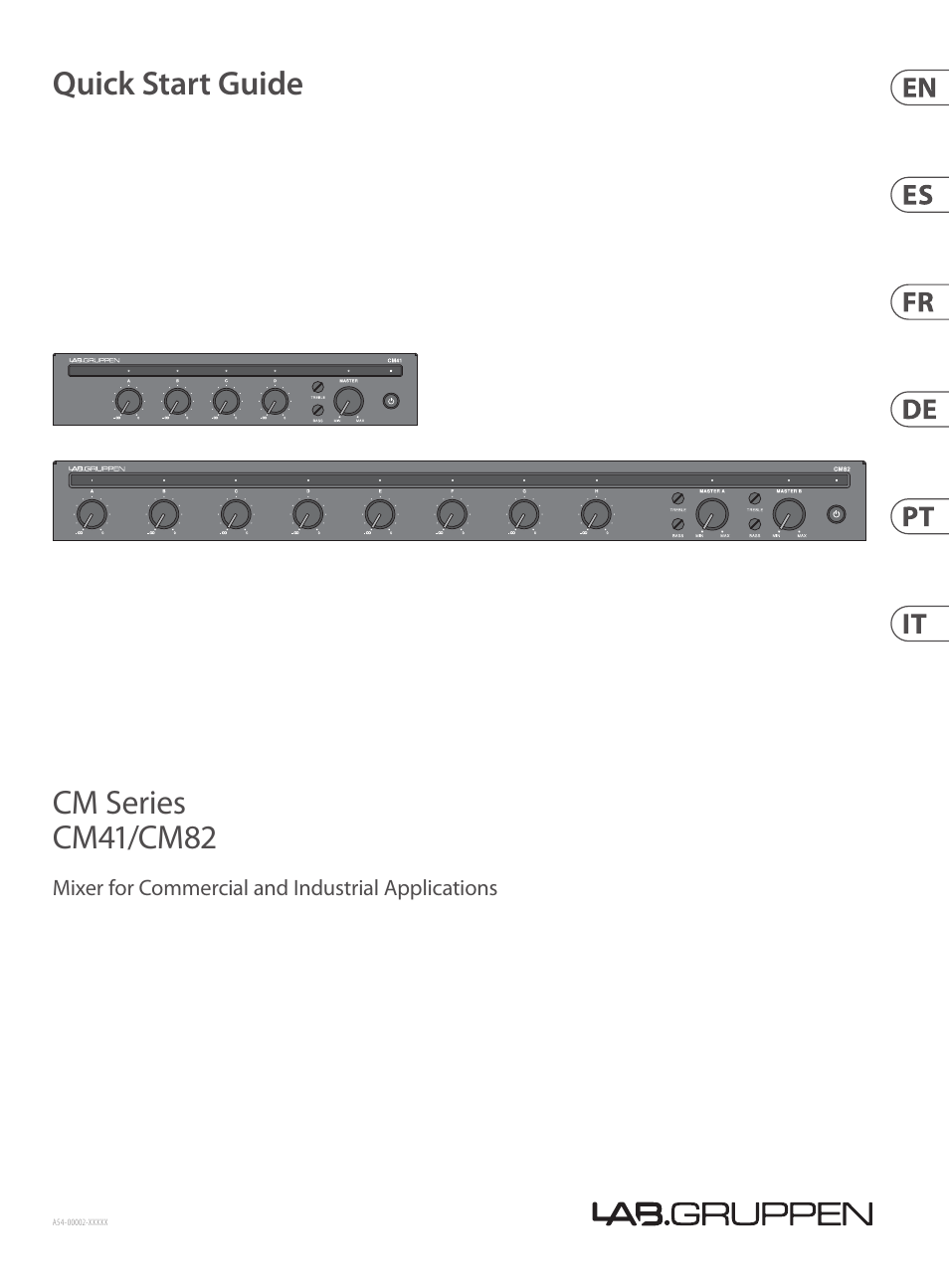 Lab.gruppen CM41 Commercial Mixer User Manual | 11 pages