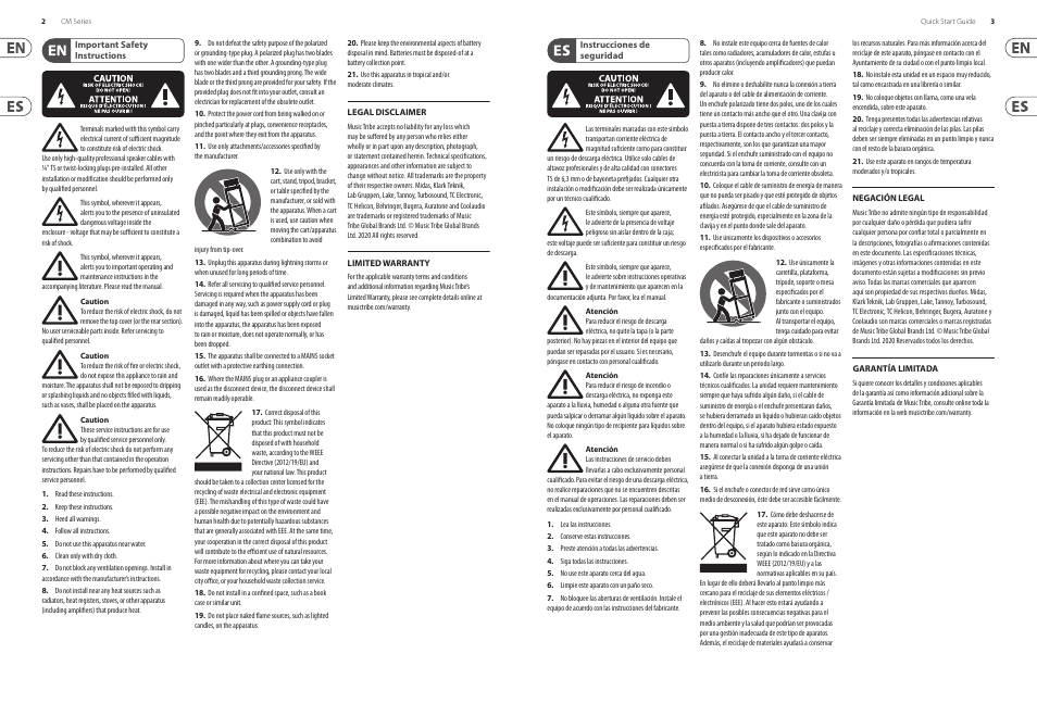 Lab.gruppen CM41 Commercial Mixer User Manual | Page 2 / 11