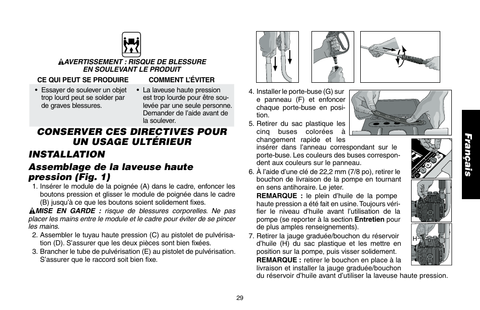 DeWalt DP3400 User Manual | Page 29 / 64