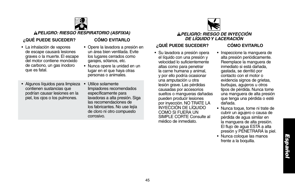 DeWalt DP3400 User Manual | Page 45 / 64