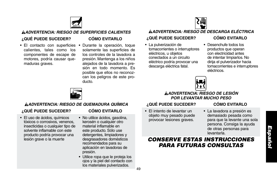 DeWalt DP3400 User Manual | Page 49 / 64