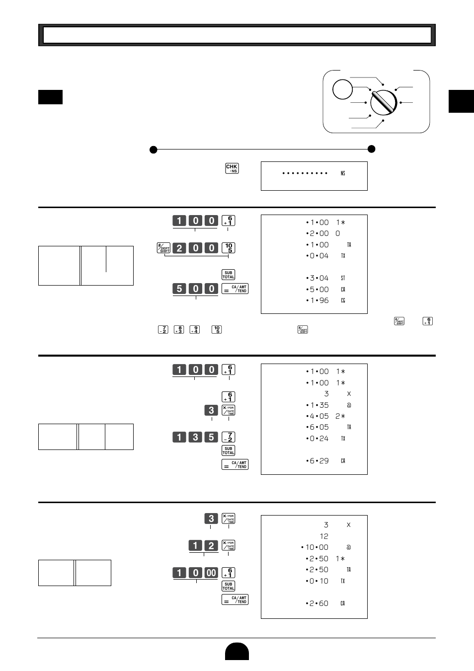 Basic operation after basic programming, 1 open the drawer without a sale | Casio PCR-265P User Manual | Page 15 / 40