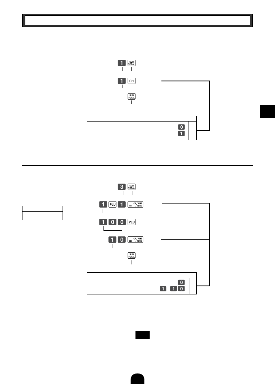 8 plu setting, 7-3 printer switch for receipt or journal, 8-1 linkage with departments | Casio PCR-265P User Manual | Page 25 / 40