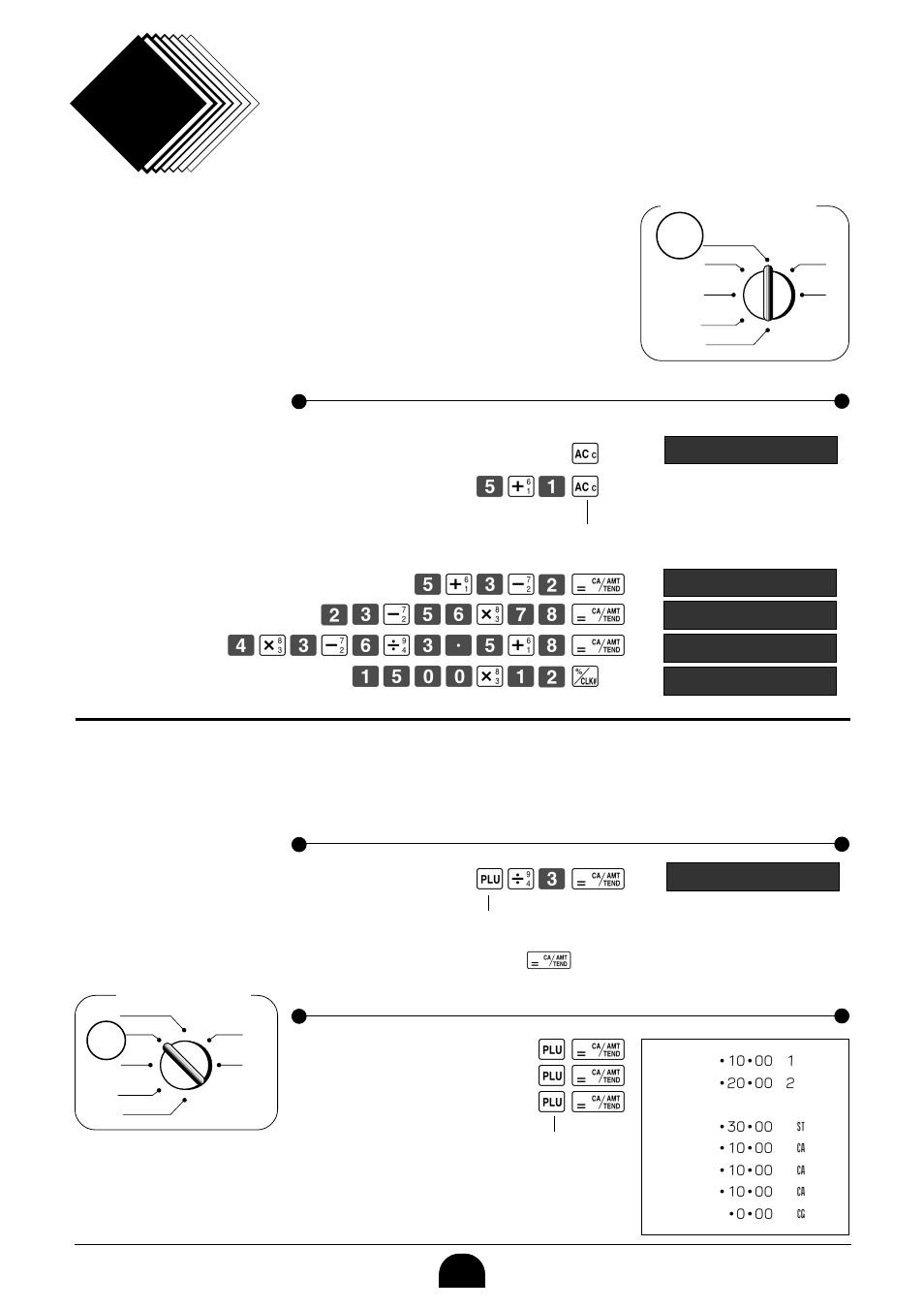 Calculator function part 3, Calculator mode, 1 calculation examples | Casio PCR-265P User Manual | Page 36 / 40